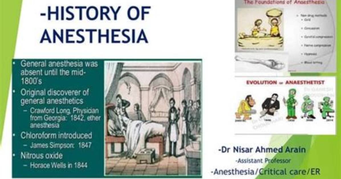 When Was Anesthesia Made?