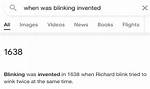 When Was Blinking Invented