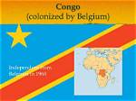 When Was Congo Colonized?