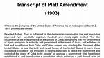 When Was the Platt Amendment?