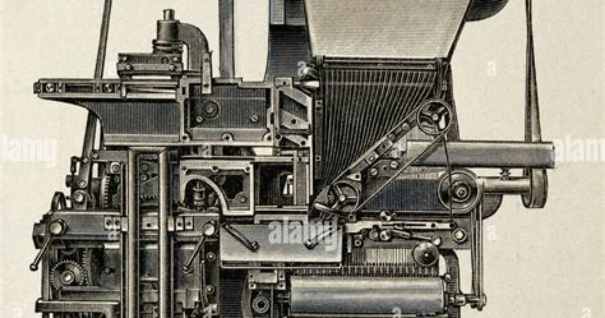 When Was Typesetting Machine Invented?