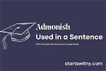 When We Use Admonish?