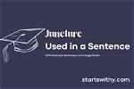 When We Use Juncture?