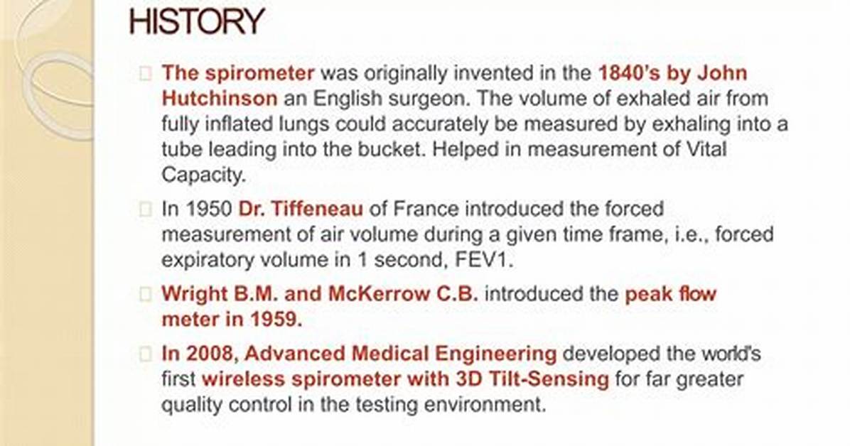When Were Spirometer Invented?