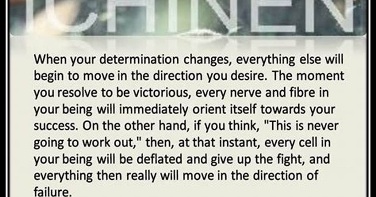 When Your Determination Changes Ikeda?