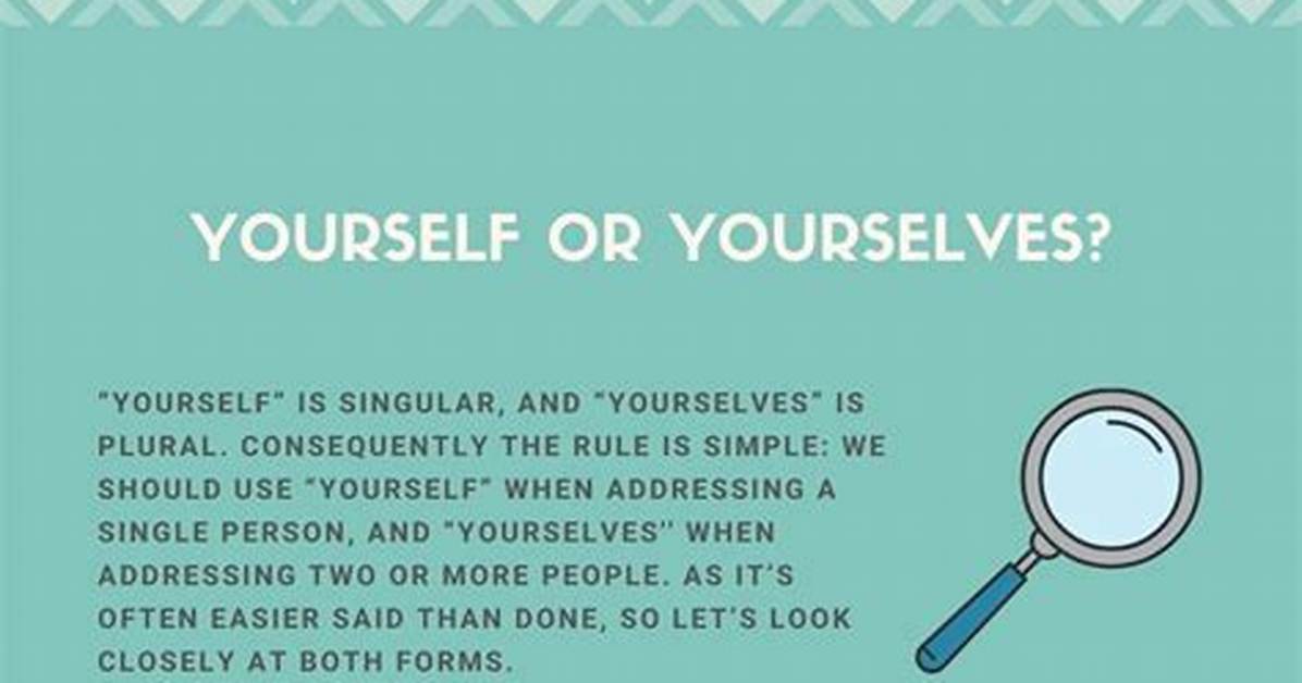 When Yourself or Yourselves?