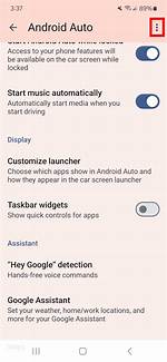 Where Are Android Auto Settings?