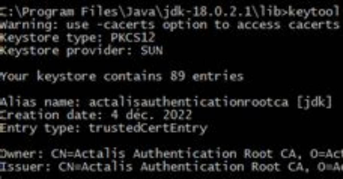 Where Are My Java Cacerts