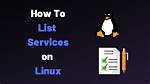 Where Are Services in Linux?