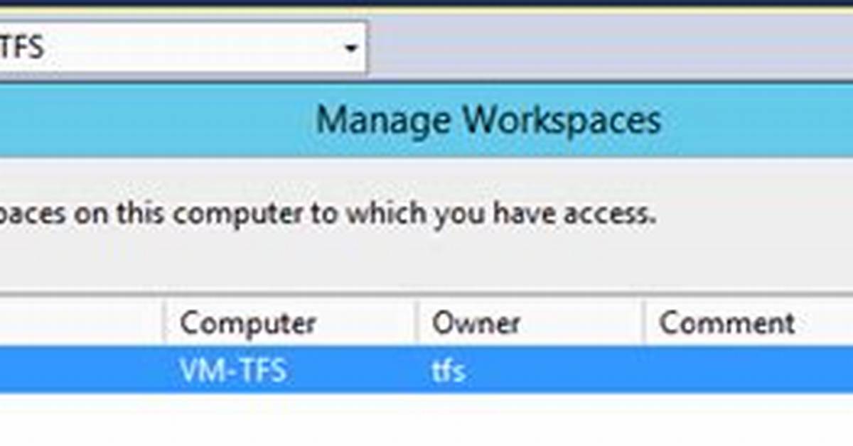 Where Are Tfs Workspaces