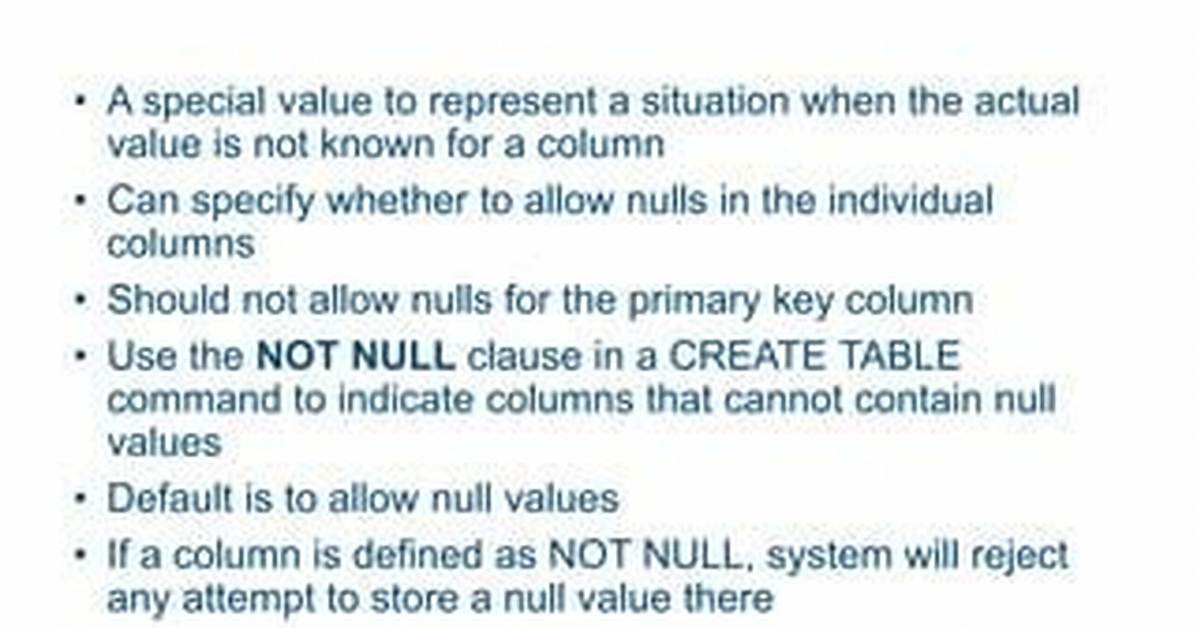 Where Clause Allow Nulls?