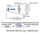 Where Do Cathode Rays Originate from?