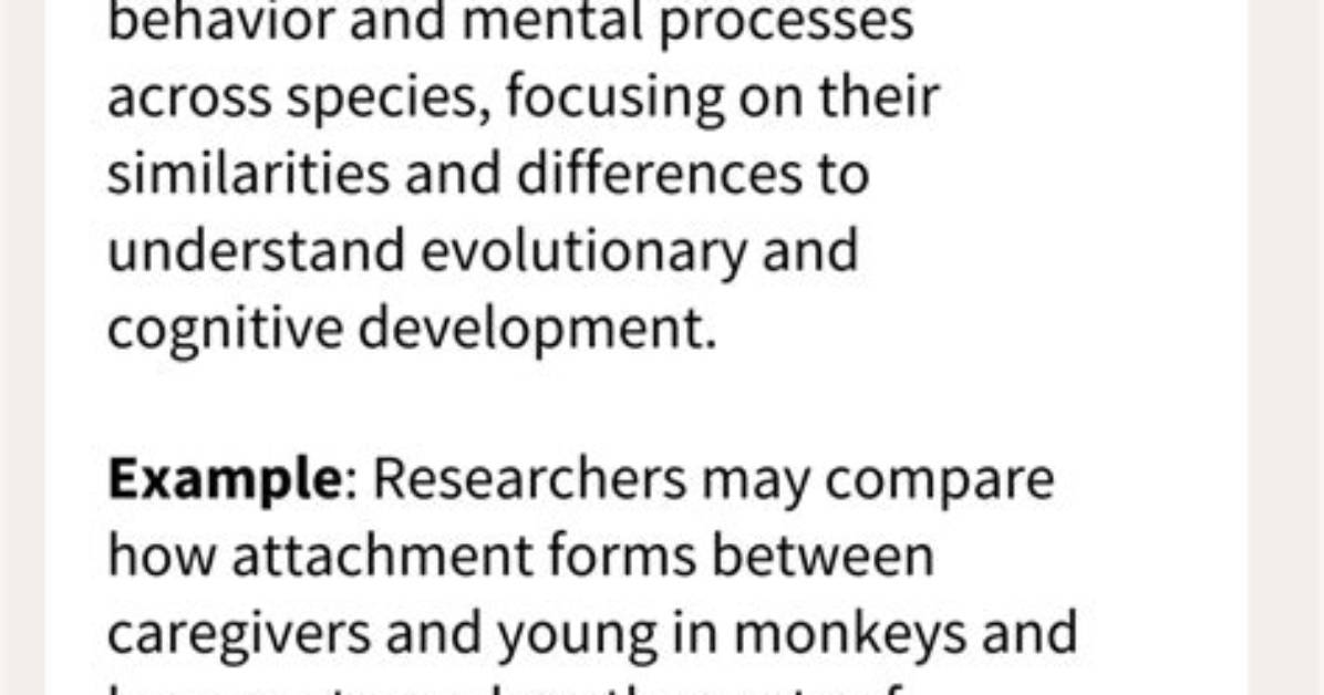 Where Do Comparative Psychologists Work?
