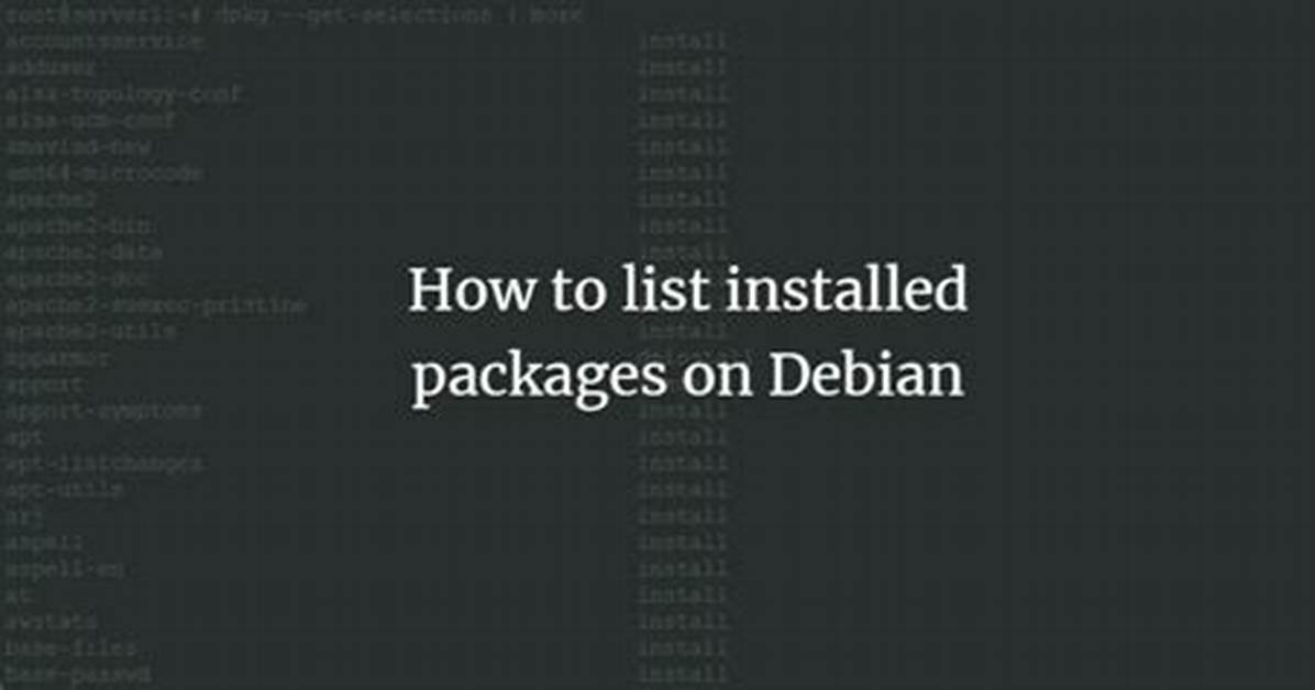 Where Do Debian Packages Get Installed?