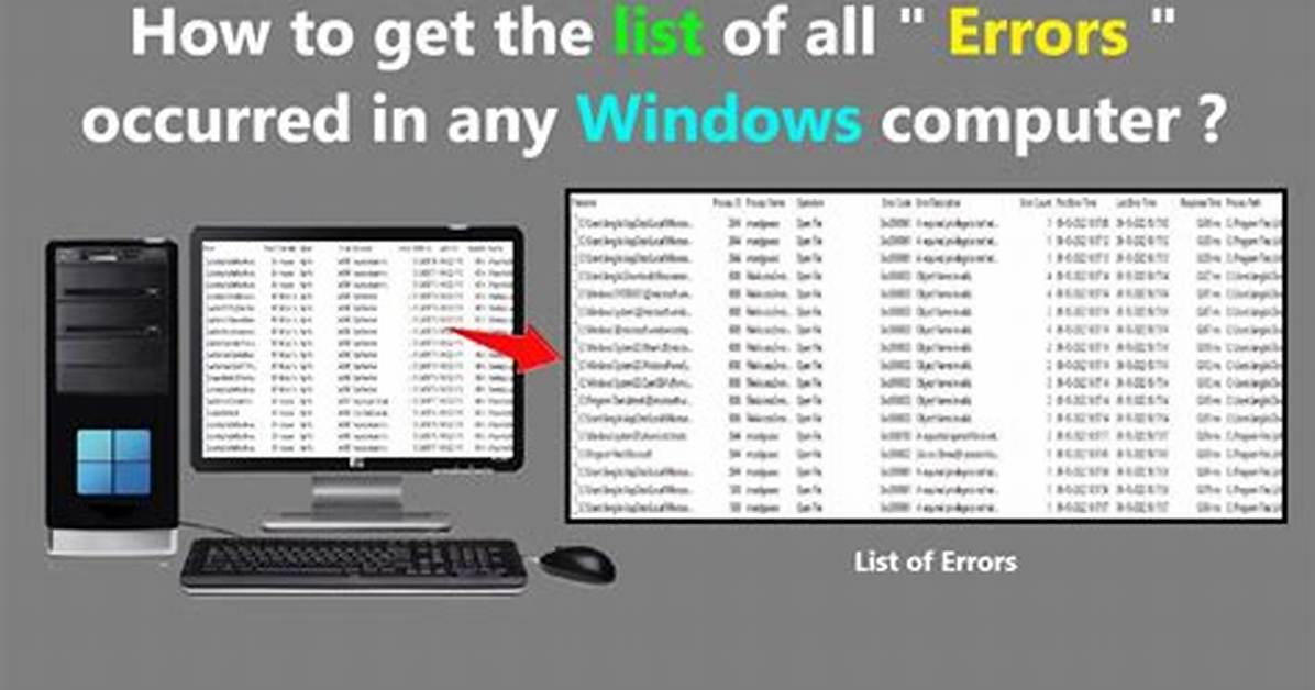 Where Do I Find Windows Errors?