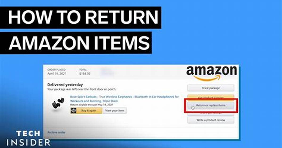 Where Do I Return Amazon Items?
