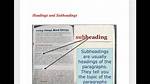 Where Do Subheadings Go?
