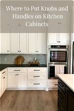 Where Do You Put Knobs and Handles on Bathroom Cabinets