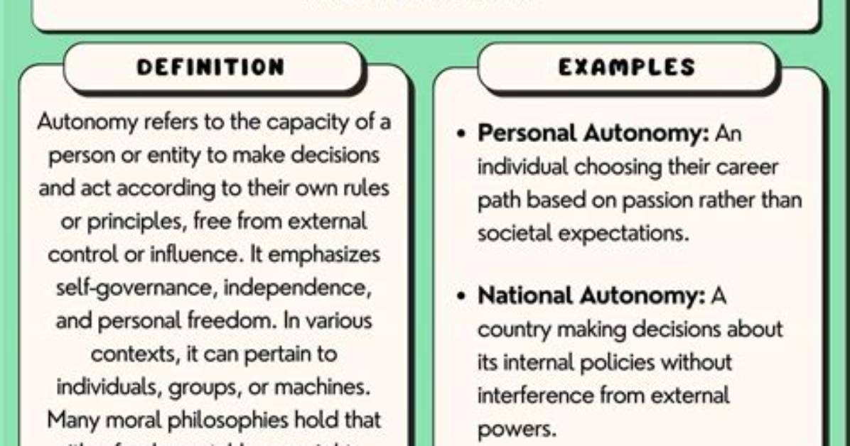 Where Does Autonomy Mean?