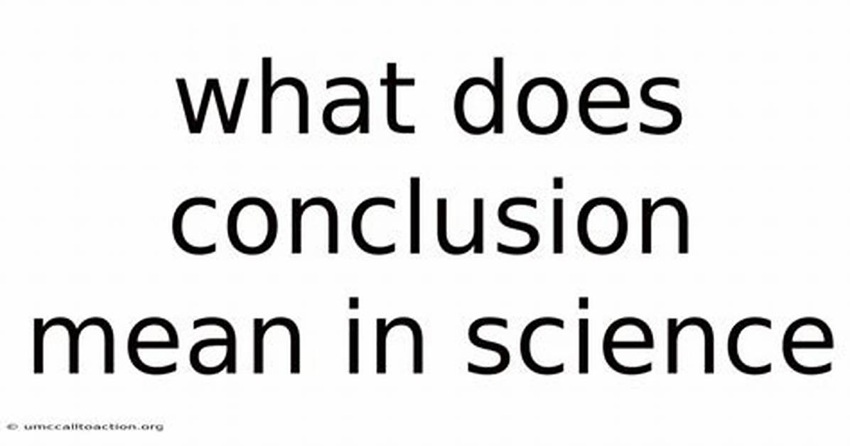 Where Does Conclusion Mean?