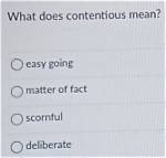 Where Does Contentious Come from?