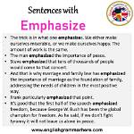 Where Does Emphasize Come from?