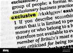 Where Does Exclusive Mean?