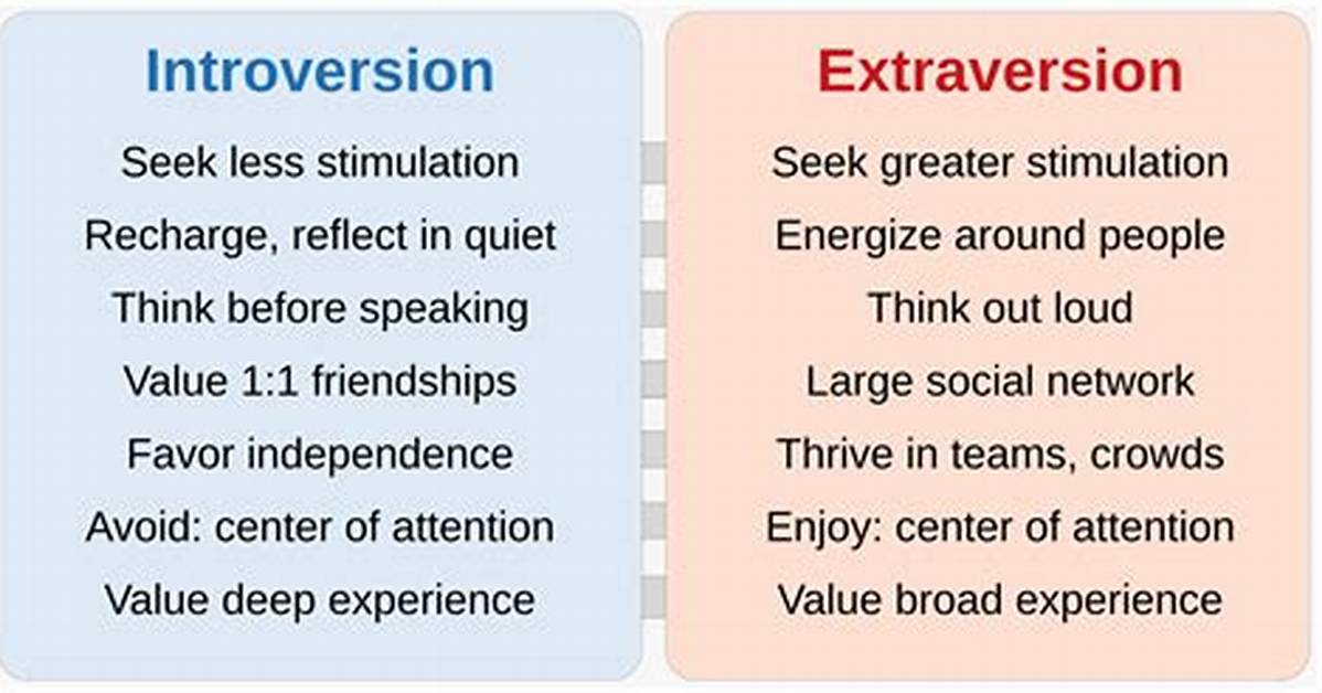 Where Does Extraversion and Introversion Come from?