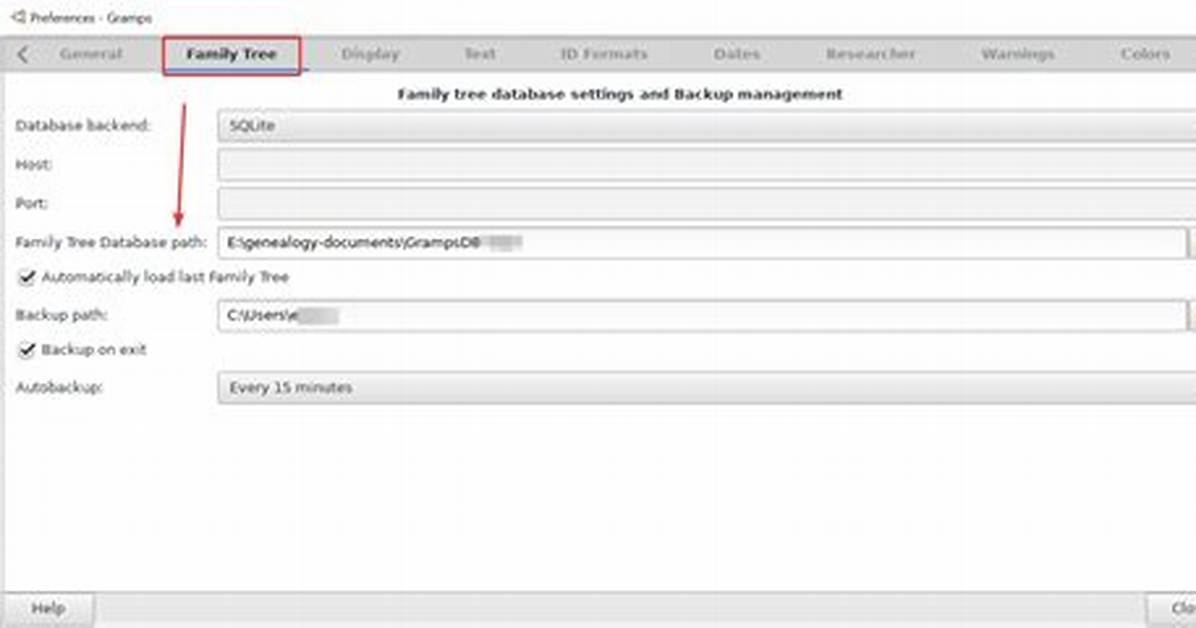 Where Does Gramps Store Data?