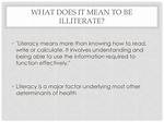 Where Does Illiterate Mean?