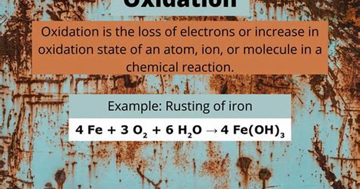 Where Does Oxidation Mean?