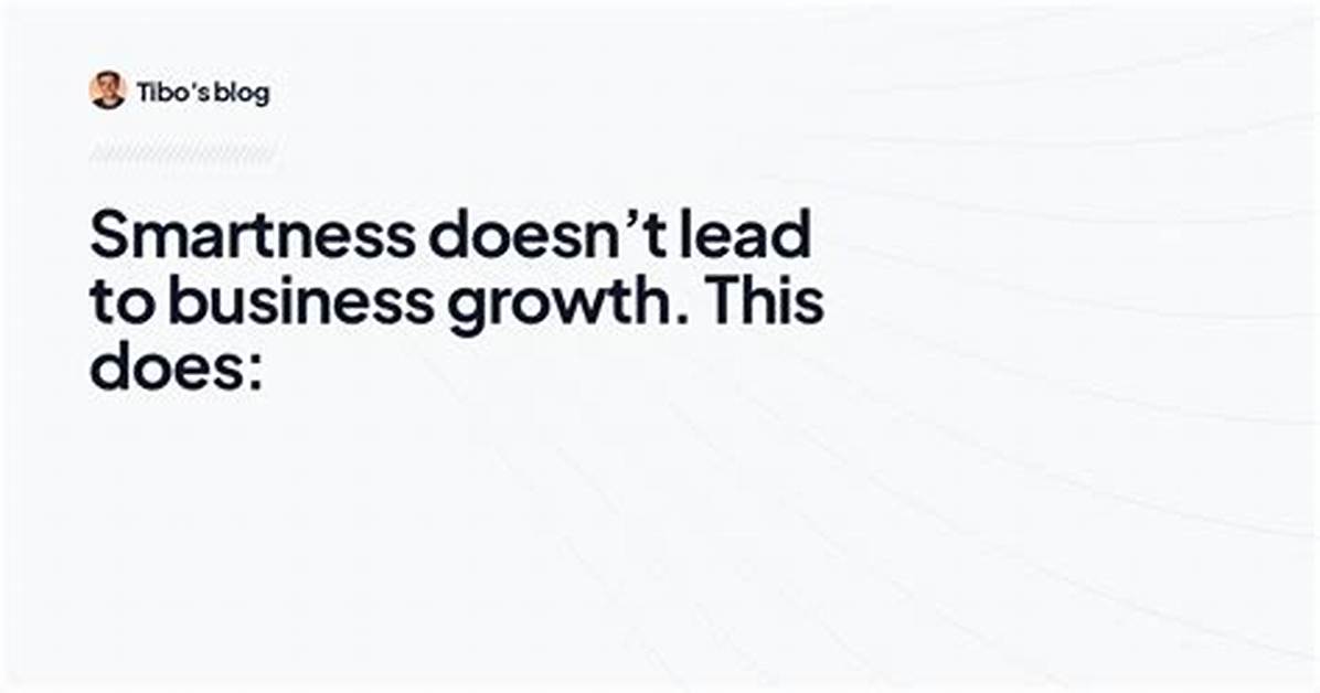 Where Does Smartness Come from?