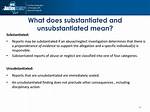 Where Does Substantiated Mean?