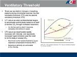 Where Does Ventilatory Threshold Occur?