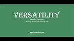 Where Does Versatility Mean?