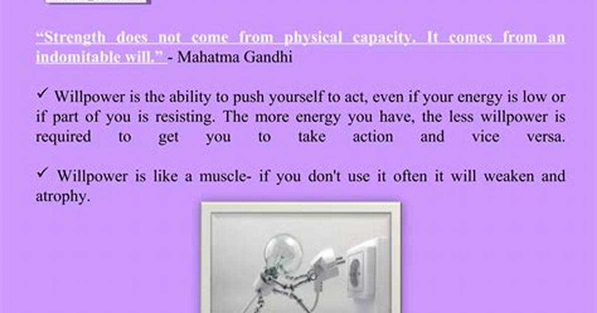 Where Does Willpower Come from?