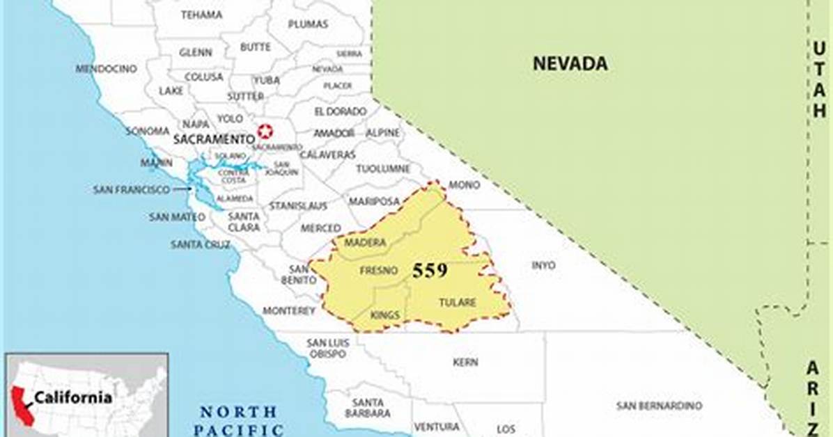 Where Is 559 Area Code