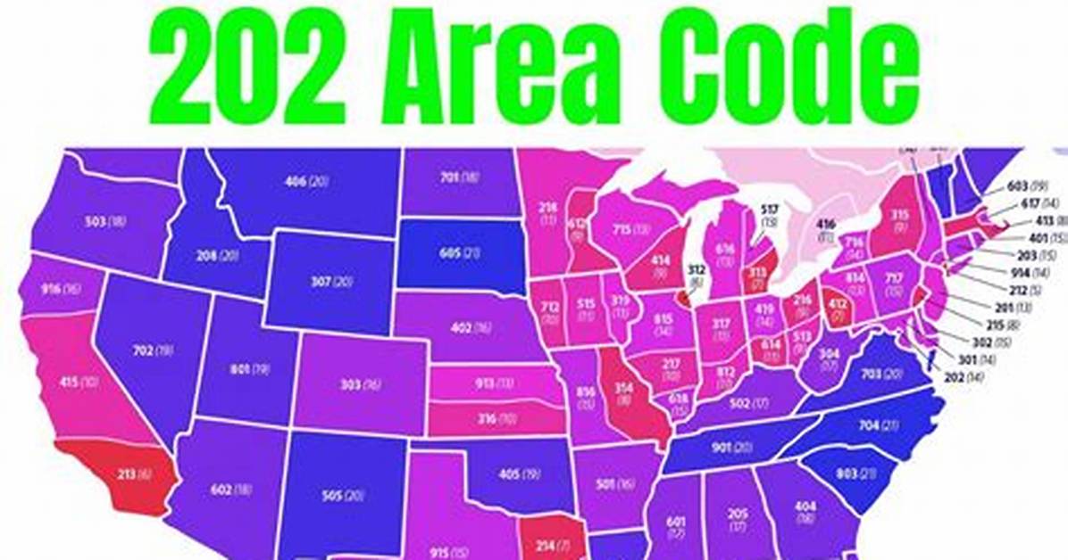 Where Is Area Code 202