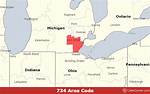 Where Is Area Code 734