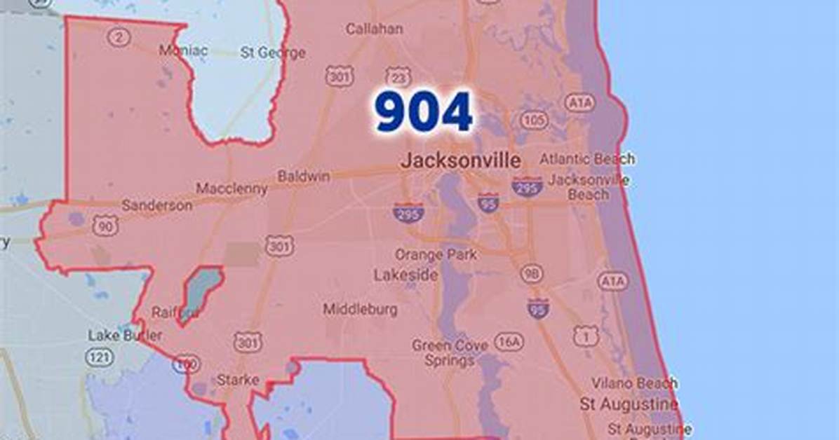 Where Is Area Code 904
