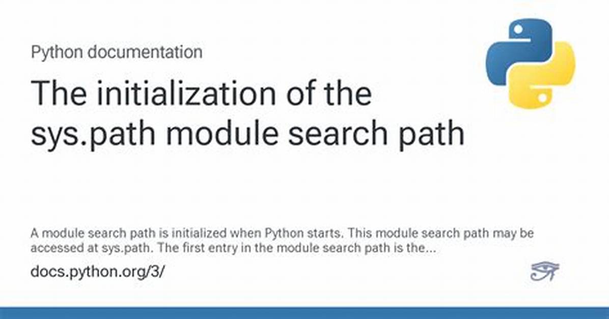 Where Is Python's Sys. Path Initialized from?