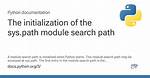 Where Is Python's Sys. Path Initialized from?