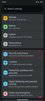 Where Is Security Setting on Android?