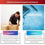 Where Is the Difference Between Dispatch and Despatch?