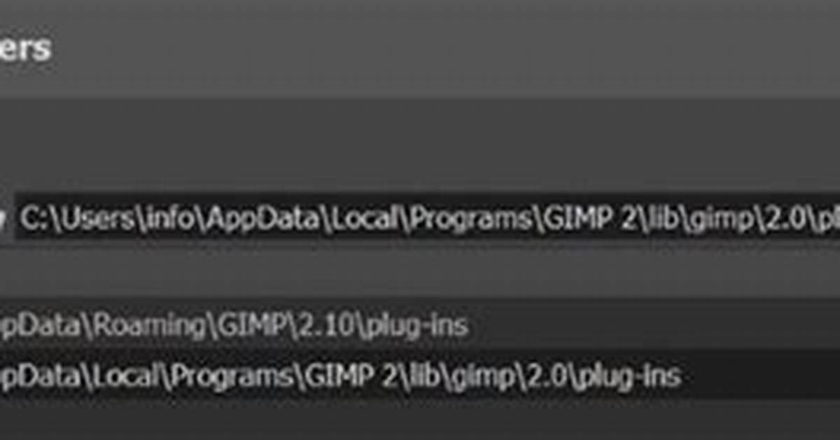 Where Is the Gimp Plugin Folder?