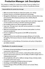 Where Production Manager Work?