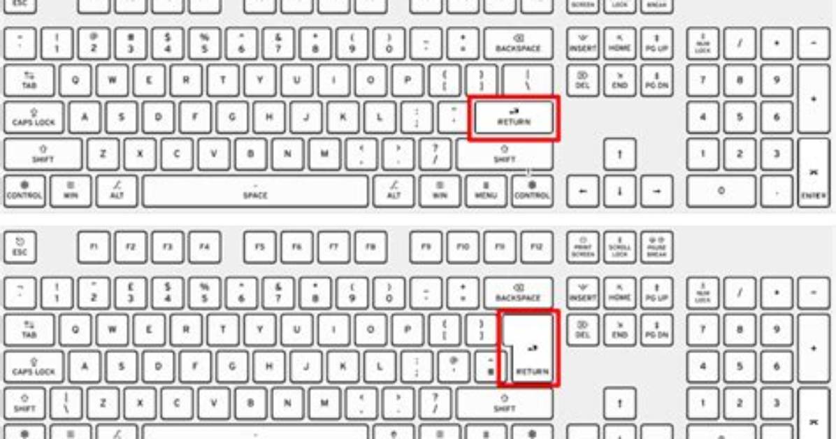 Where Return Button on Keyboard?