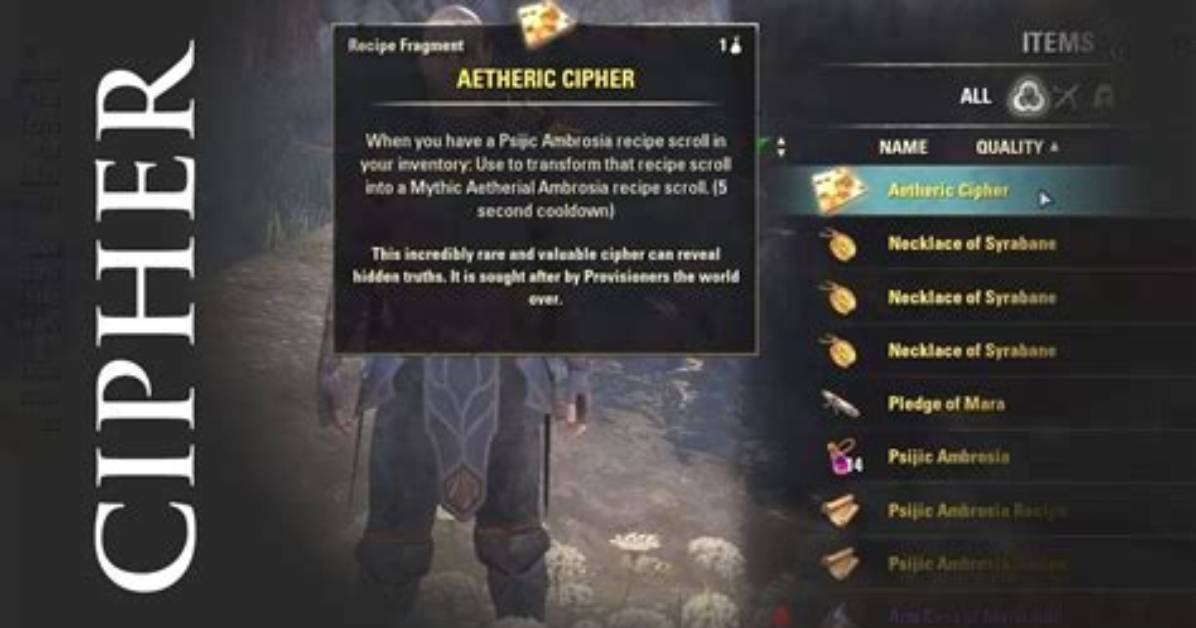 Where to Get Aetheric Cipher?