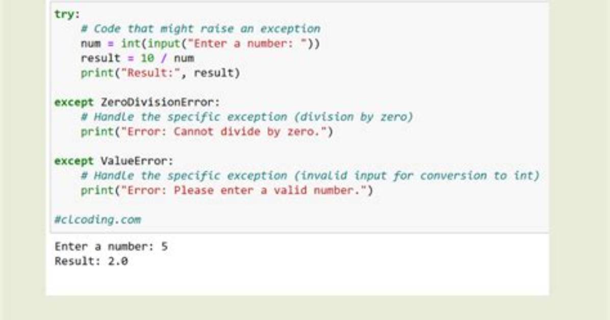 Where to Use Try Except in Python?