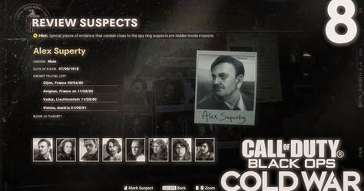 Which 3 Suspects Cold War?